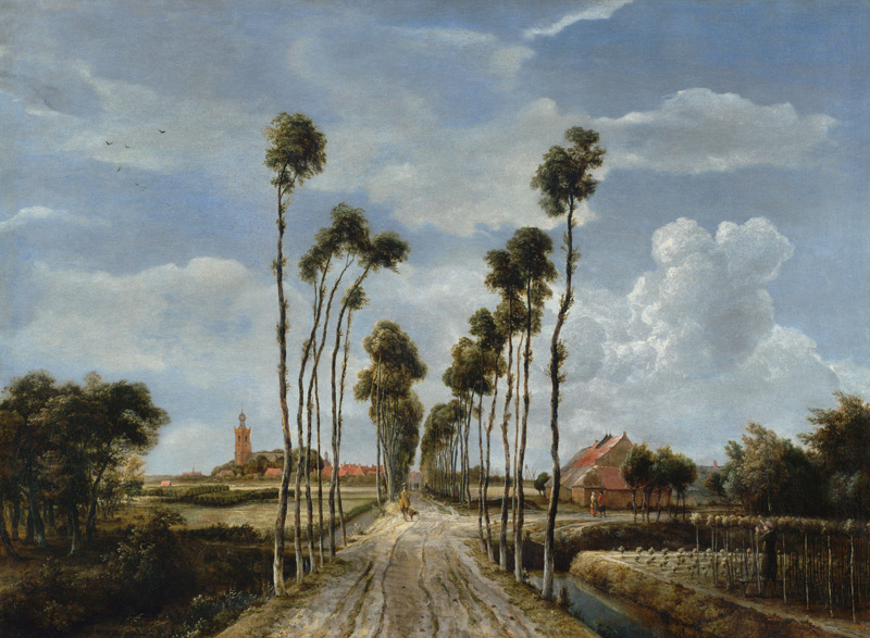 Avenue of Middelharnis from Meindert Hobbema
