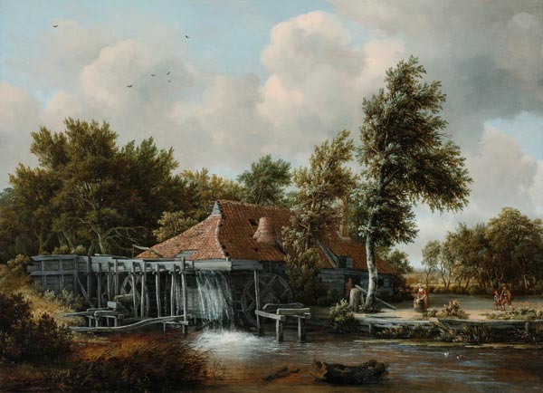 A Watermill from Meindert Hobbema