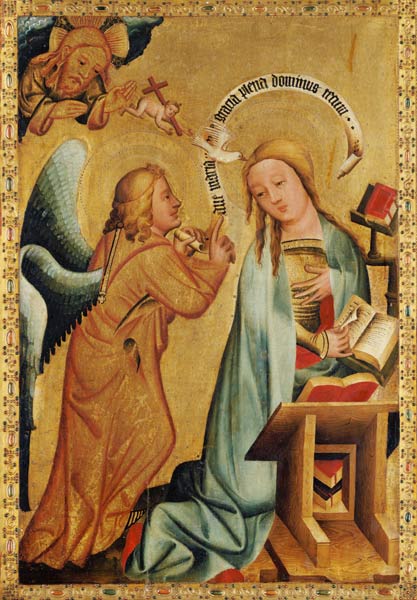 The Annunciation from the High Altar of St. Peter's in Hamburg, the Grabower Altar from Master Bertram