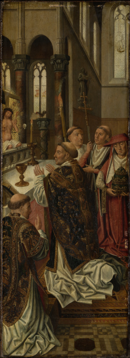 The Mass of St Gregory from Meister des Morrison-Triptychons