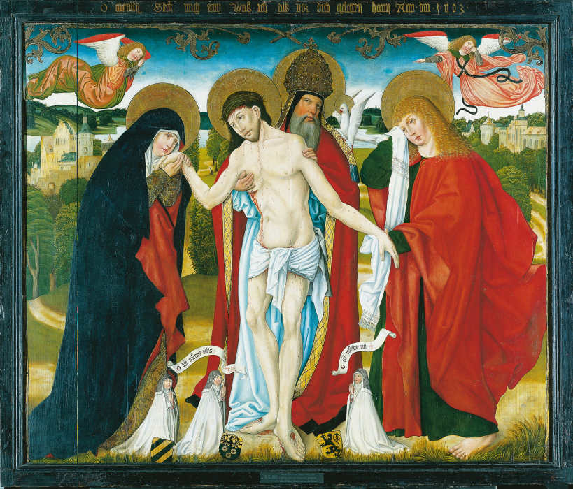 The Holy Trinity with the Virgin Mary and St John the Evangelist from Meister des Wendelin-Altares