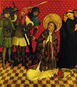 Thomas altar the torture death of Saint Thomas of Canterbury. from Meister Francke