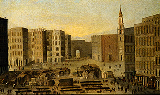 View of the Piazza del Carmine in Naples from Meister (Italienischer)
