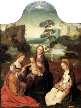 Virgin and Child with Saint Catherine and Saint Barbara