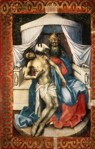 Trinity. Con side of a Diptychons. from Meister von Flémalle  R. Campin