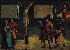 Crucifixion Christi with Johannes and Maria as well as a founder