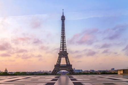 Eiffel Tower Paris Sunrise