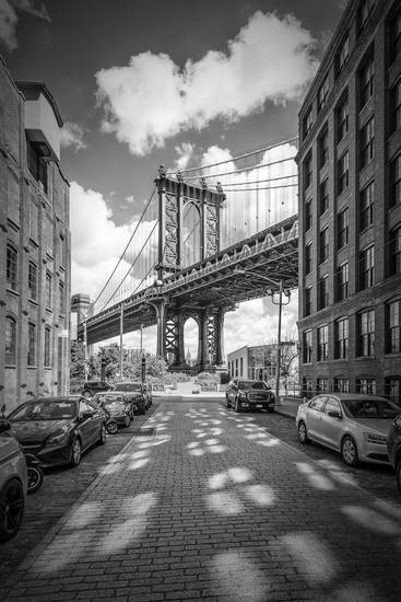 NEW YORK CITY Manhattan Bridge | Monochrome