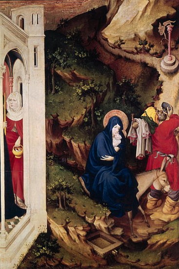 Altarpiece of the Chartreuse de Champmol, right hand side depicting the Flight into Egypt, c.1393-99 from Melchoir Broederlam
