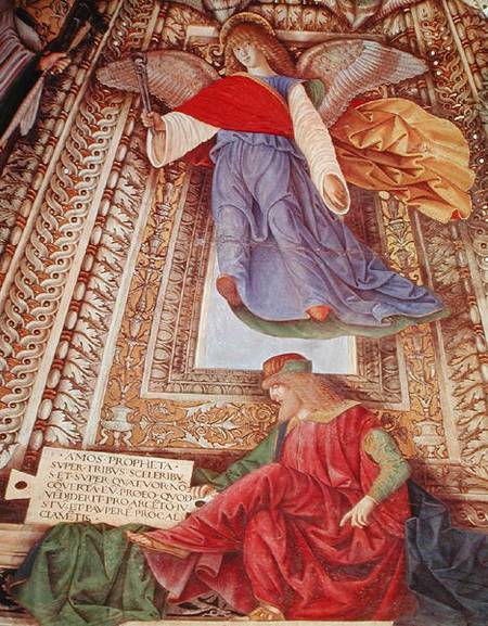 Amos and the Angel holding the pincers of the Passion, from the Sacristry of St. Mark from Melozzo da Forli