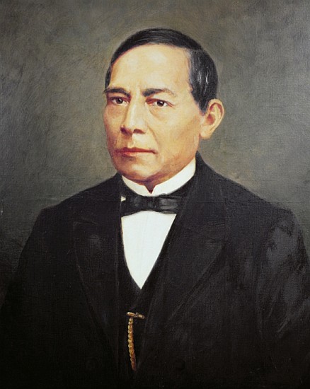 Portrait of Benito Juarez (1806-72) from Mexican School