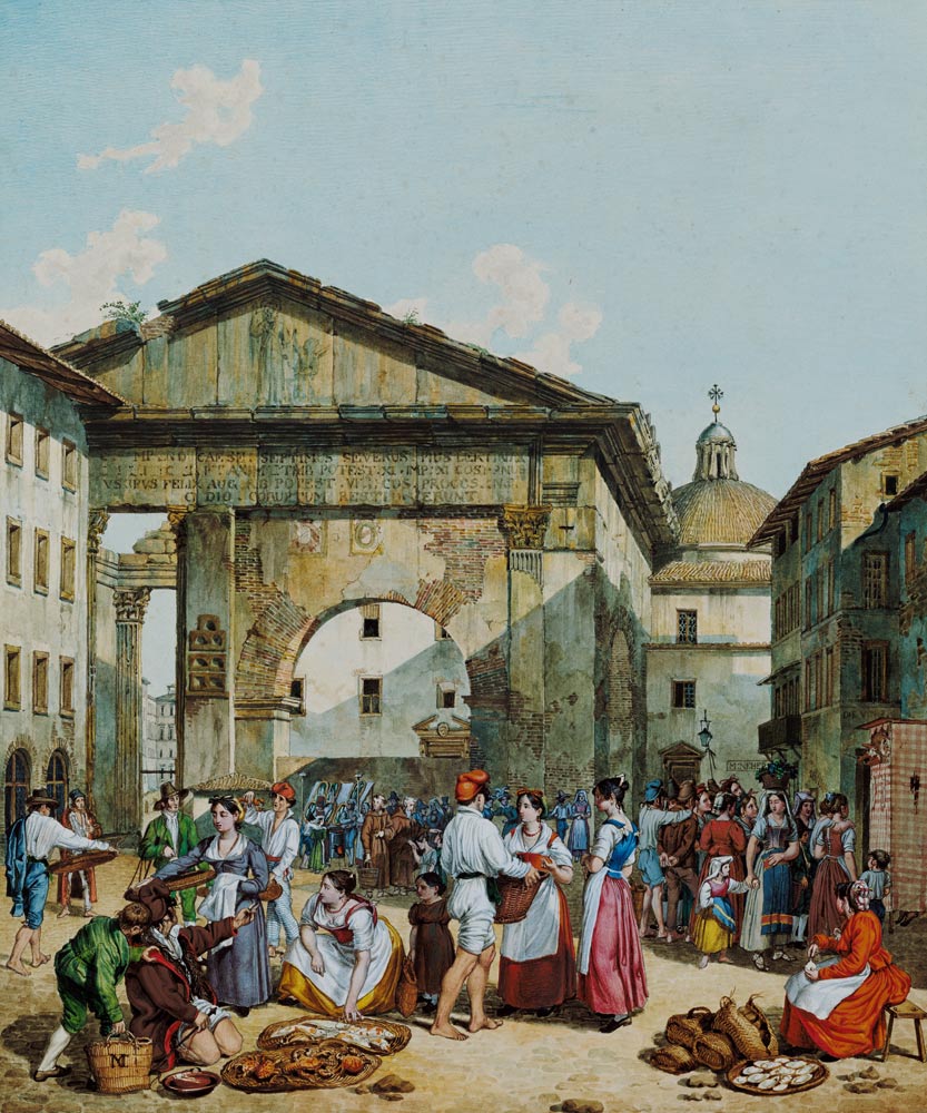 Fish market at the Porticus Octaviae from Michael Neher