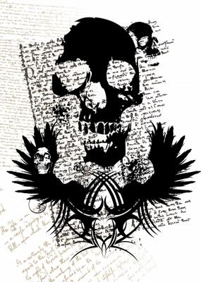 gothic skull from Michael Travers