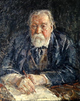 Portrait of the Composer Michail Ippolitov-Ivanov (1859-1935) 1934 (oil on canvas) from Michail Fyodorovich Shemyakin