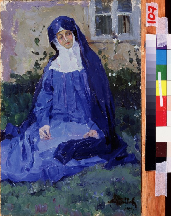 A nun from Michail Wassiljew. Nesterow