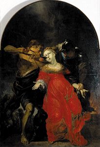 The martyrdom of the St. Apolonia from Michal Leopold Willmann