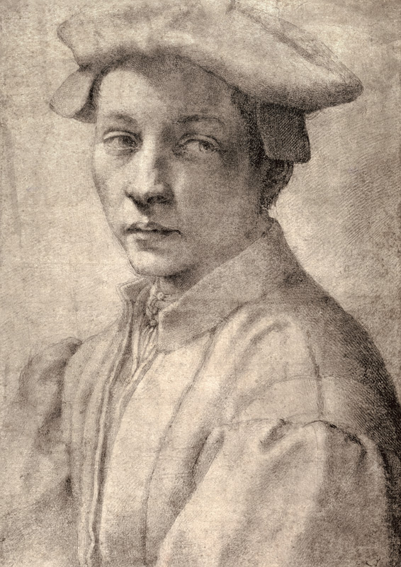 Portrait Study of a Young Boy from Michelangelo Buonarroti