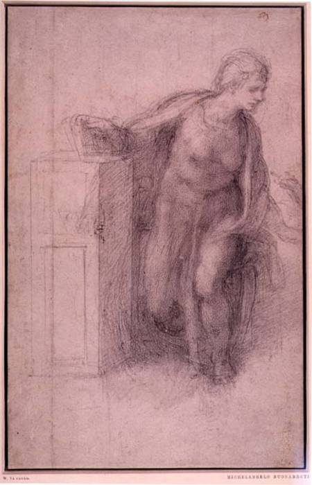 Figure Study from Michelangelo Buonarroti