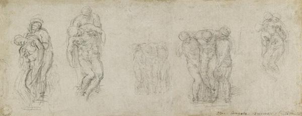 Studies for the Pieta Rondanini, c.1552
