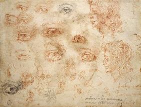Studies of Two Heads, c.1525