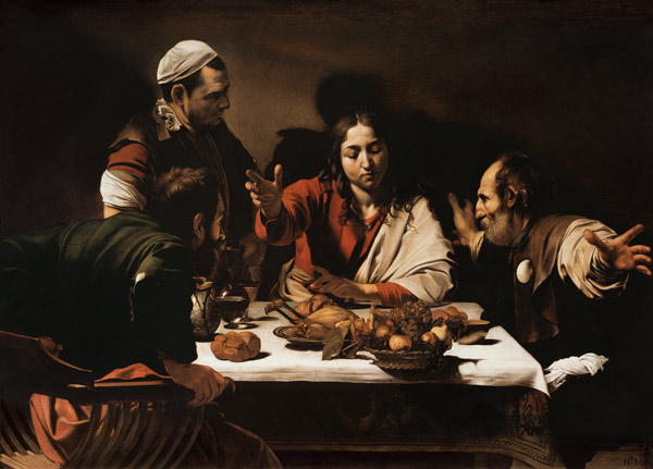 Supper at Emmaus from Michelangelo Caravaggio
