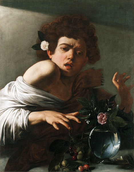 Caravaggio, Boy bitten by a Lizard from Michelangelo Caravaggio