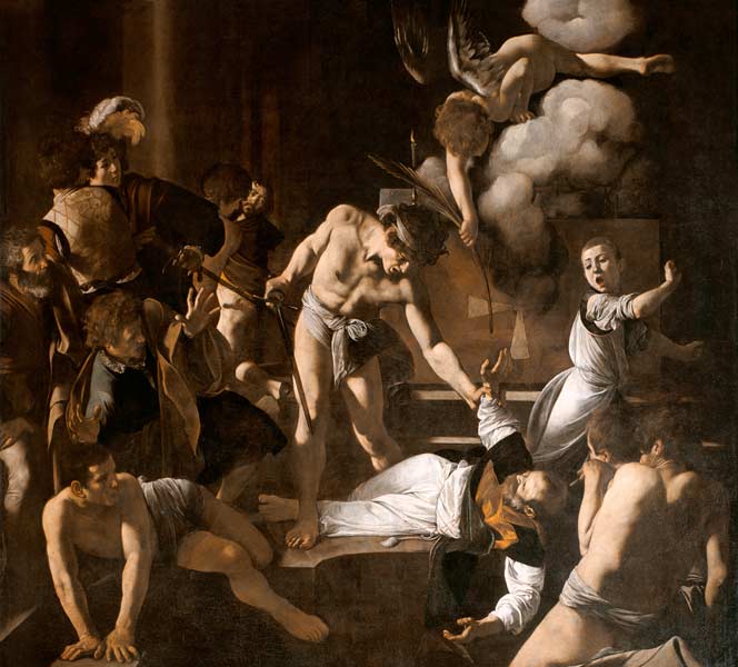 The Martyrdom of St. Matthew from Michelangelo Caravaggio