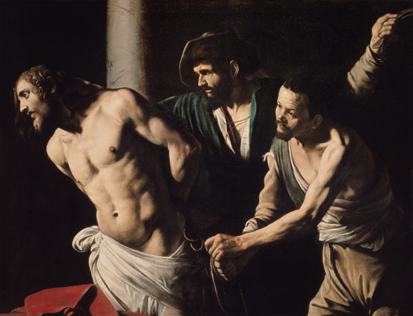Christ at the scourge column from Michelangelo Caravaggio