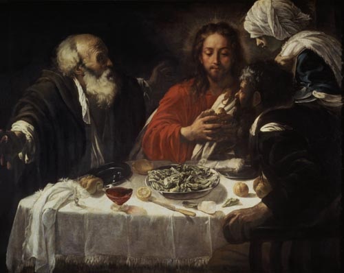 The Supper at Emmaus from Michelangelo Caravaggio