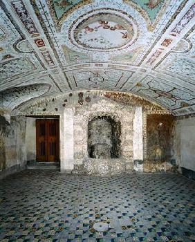 Interior view of the cellar, Villa Medicea di Careggi (photo)