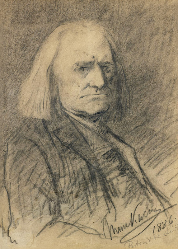 Portrait of Franz Liszt (1811-1886) from Mihály Munkácsy