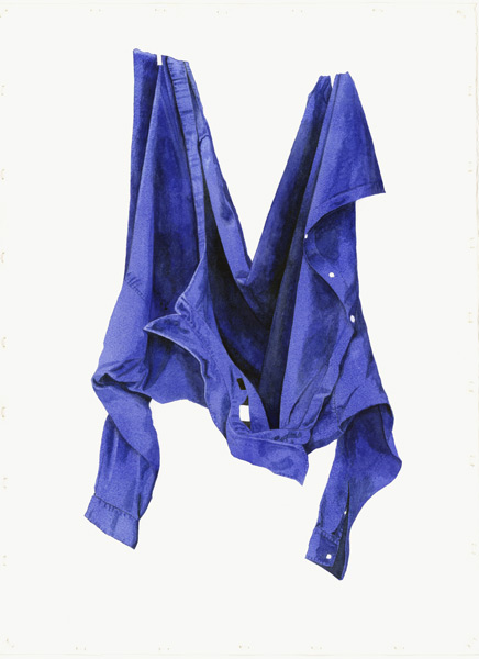 Fierce Blue Shirt, 2003 (w/c on paper)  from Miles  Thistlethwaite