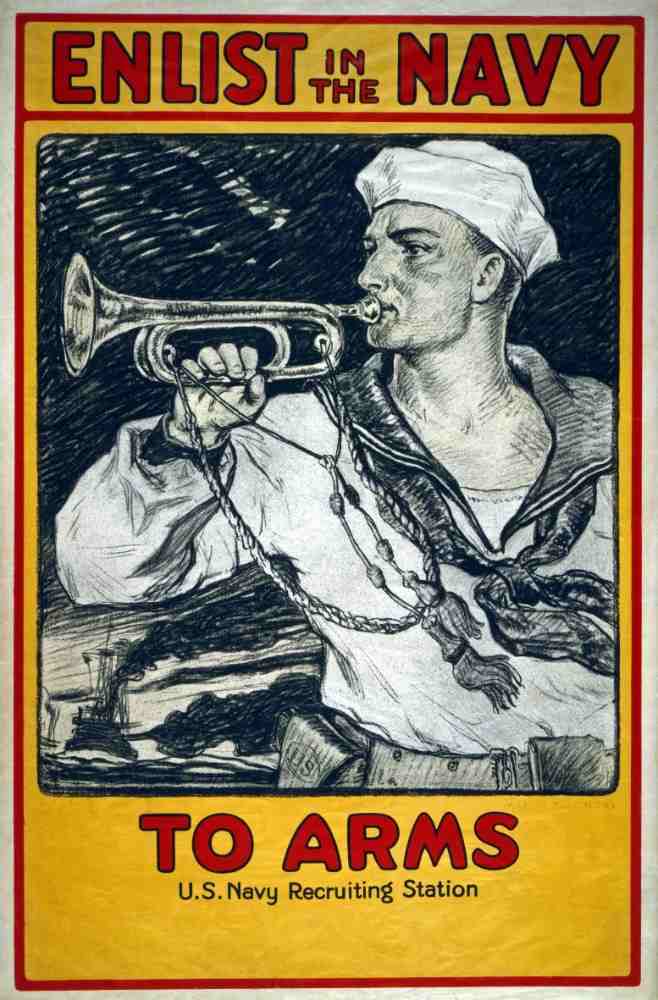 Enlist in the Navy: To Arms from Milton Herbert Bancroft