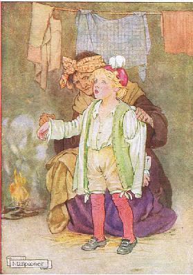 They stripped him of his velvet and feathers and lace (from the story Edwy and the Echo), illustrati