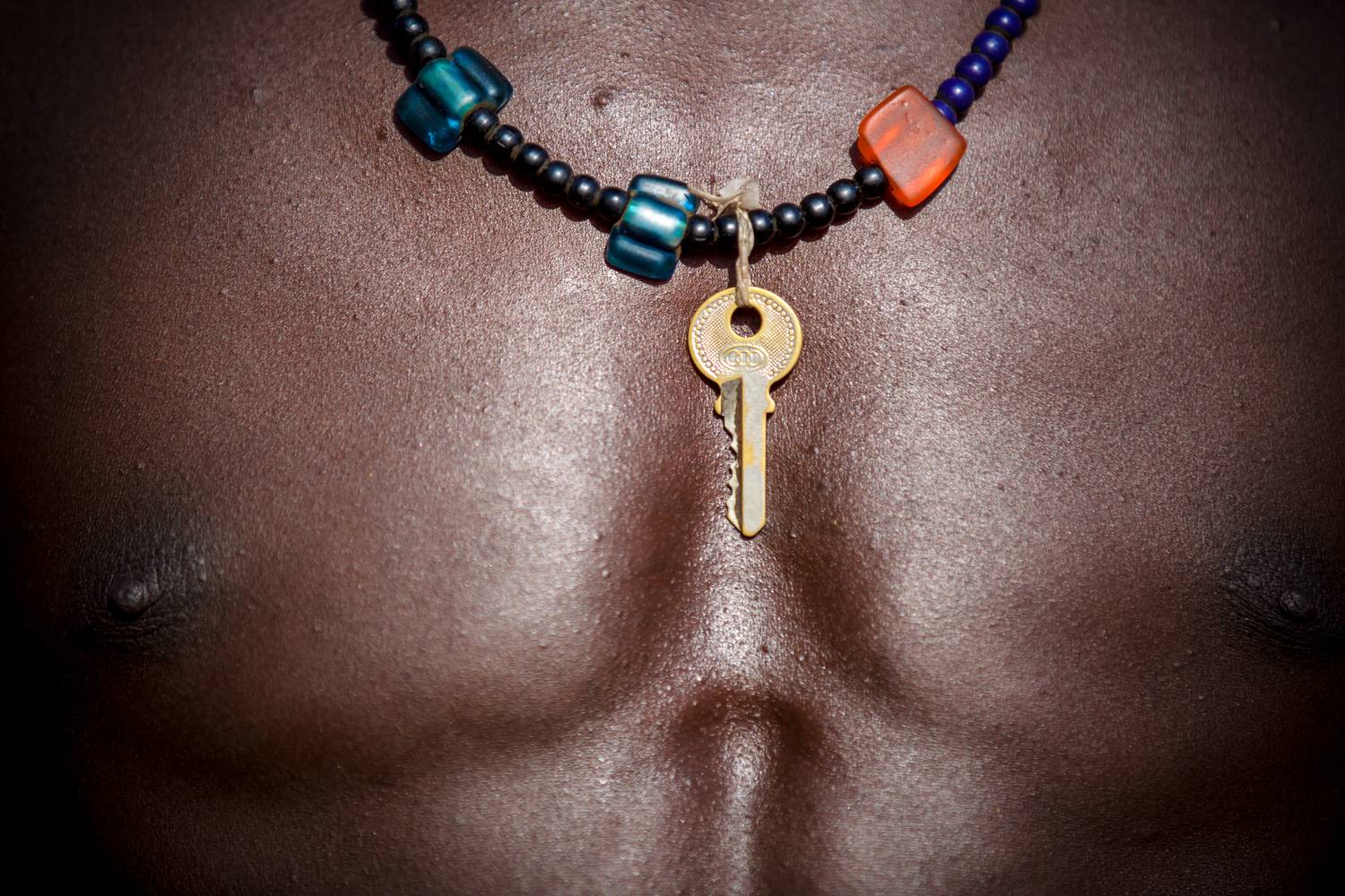 Körper, Schlüssel, Brust, Afrika, Äthiopien, Mann from Miro May