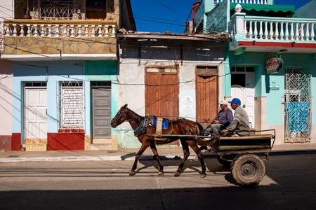 Horse-drawn carriage in Trinidad, Cuba, Kuba