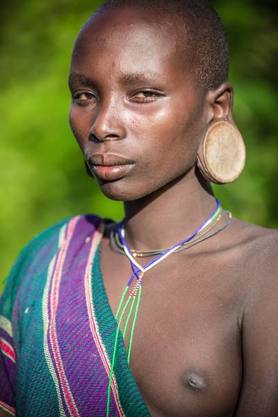Portrait Suri Stamm in Omo Valley, Äthiopien - Afrika