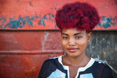 Redhead, Portrait Frau Rote Haare in Nairobi, Kenia, Kenya