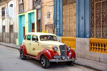 Taxi Havana, Cuba, Oldtimer, Kuba