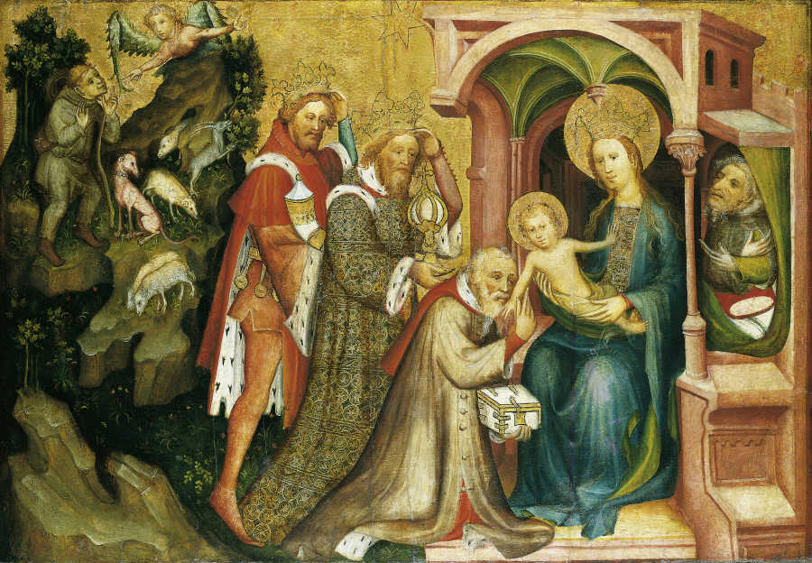The Adoration of the Magi from Mittelrheinischer Meister um 1400