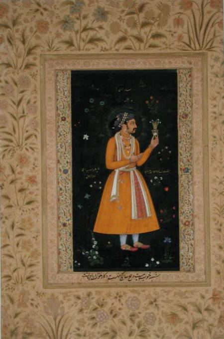 Emperor Shah Jahan (1592-1666) (r.1627-1658) as a Prince from Mughal School