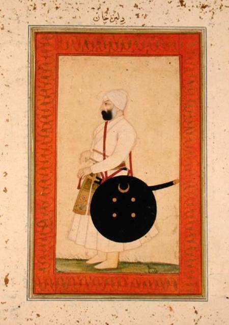 Portrait of Dilir Khan from Mughal School