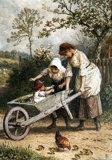 The Wheelbarrow from Myles Birket Foster