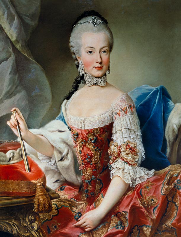 Archduchess Maria Amalia Habsburg-Lothringen, (1746-1804) eighth child of Empress Maria Theresa of A from Mytens School