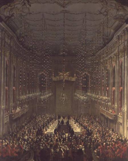 Banquet in the Redoutensaal, Vienna from Mytens School