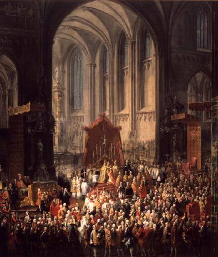 The Coronation of Joseph II (1741-90) as Emperor of Germany in Frankfurt Cathedral from Mytens School