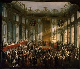Empress Maria Theresa at the Investiture of the Order of St. Stephen