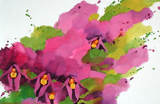 Violets, 1995 (acrylic on canvas)  from Myung-Bo  Sim