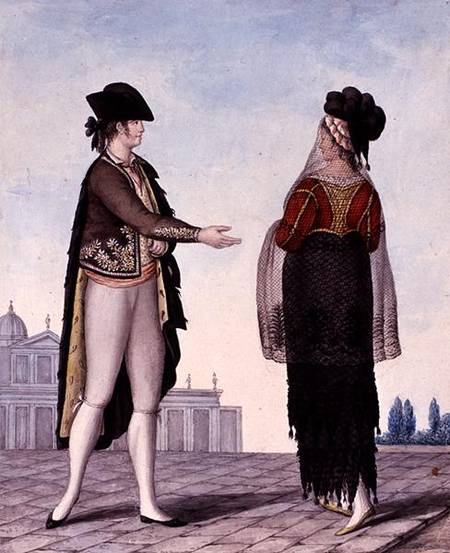 Nobleman and Noblewoman from Madrid from Naples school
