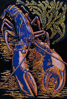 Lobster, 1998 (woodcut) 